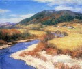 Indian Summer Vermont scenery Willard Leroy Metcalf Landscapes river